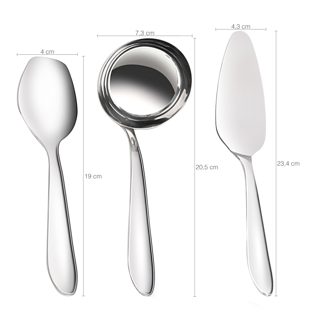 Faqueiro 90 Peças Conjunto de Talher Inox Faca Garfos Concha