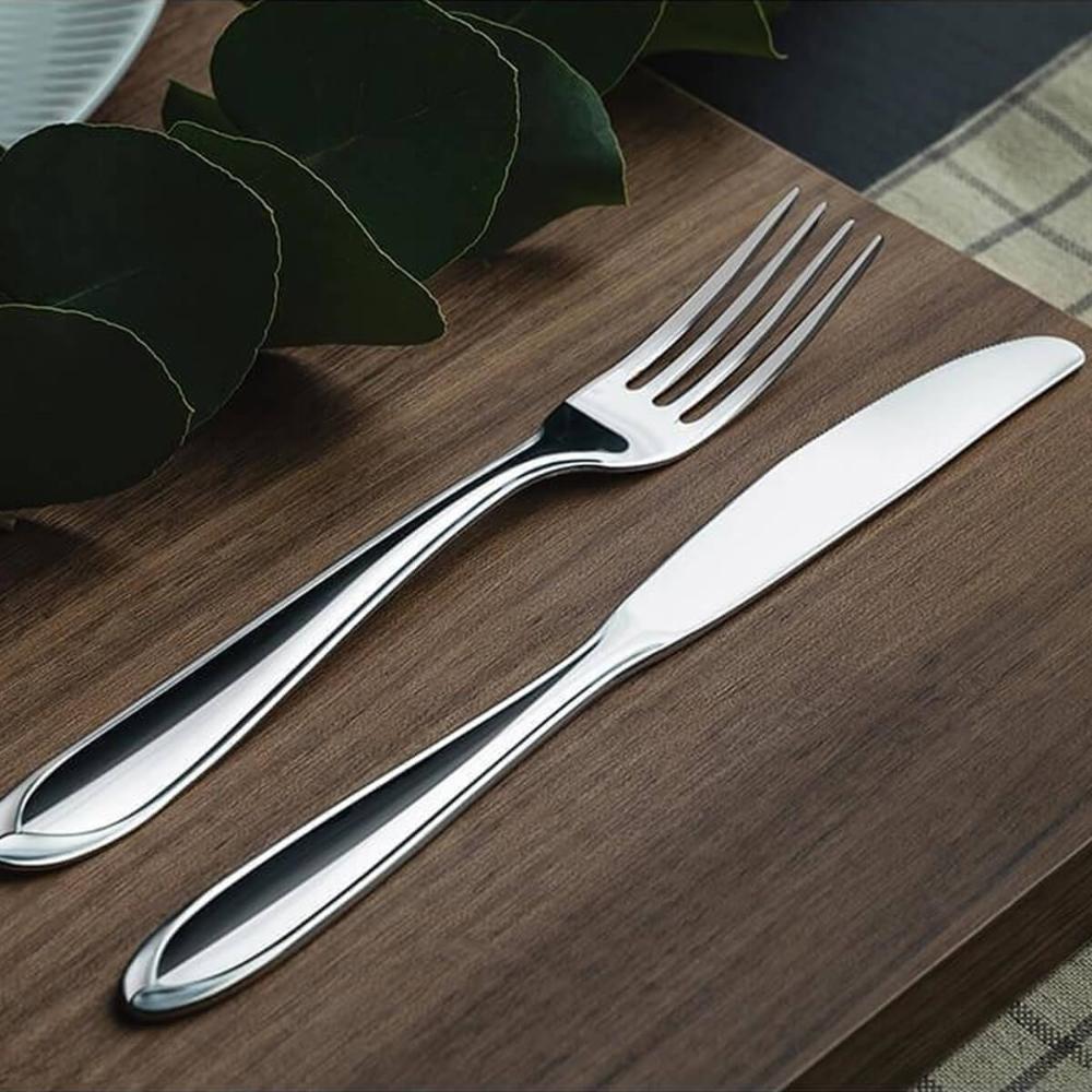 Jogo 12 Facas de Churrasco Inox Lyon Brinox 21cm Mesa Cozinha Faca de Carne