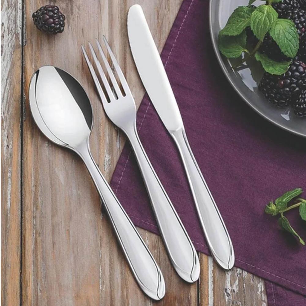 Jogo 12 Facas de Churrasco Inox Lyon Brinox 21cm Mesa Cozinha Faca de Carne