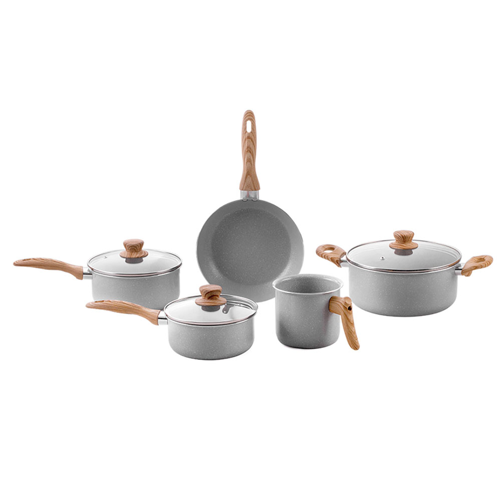 Jogo de Panelas Smart Plus 5 Peças Cinza