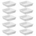 Kit 10 Molheira Para Shoyu 50ml Sushi Pote Porta Molho Japonês Coza Uno Branco