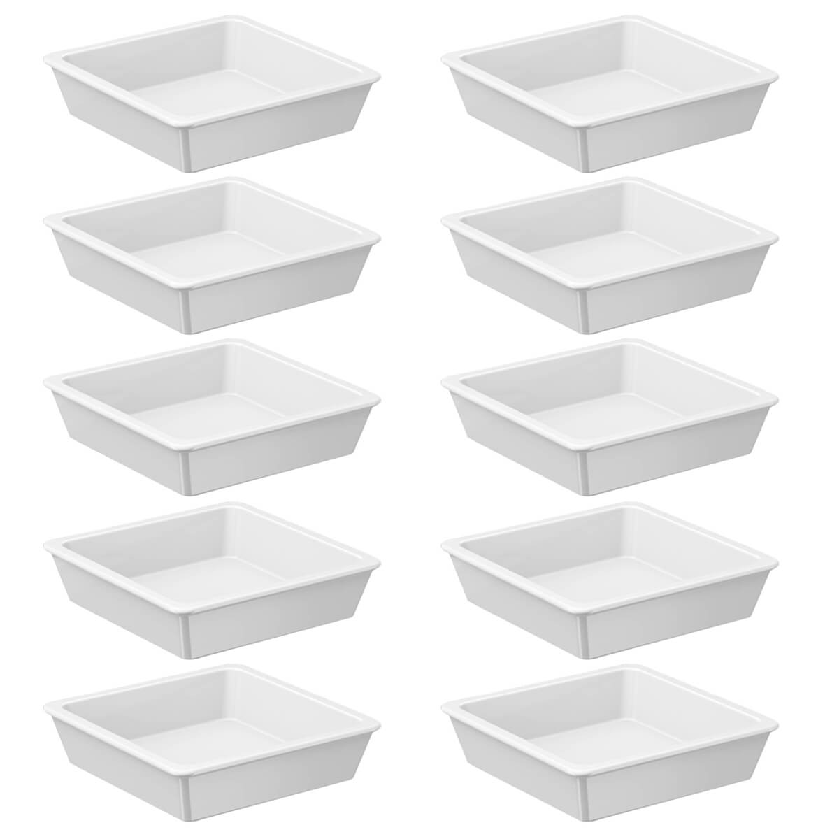 Kit 10 Molheira Para Shoyu 50ml Sushi Pote Porta Molho Japonês Coza Uno Branco