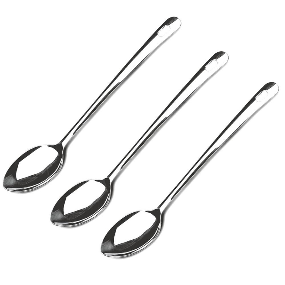 Kit 3 Colheres Grandes para Arroz Aço Inox Colher para Servi