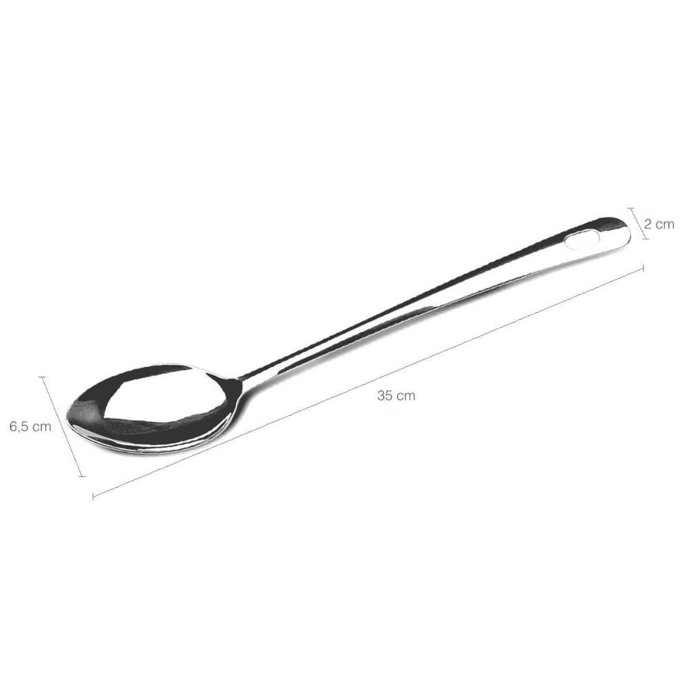 Kit 3 Colheres Grandes para Arroz Aço Inox Colher para Servi