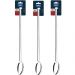 Kit 3 Colheres de Arroz Grandes Aço Inox para Servir Cozinha Restaurante Cabo Longo Brinox