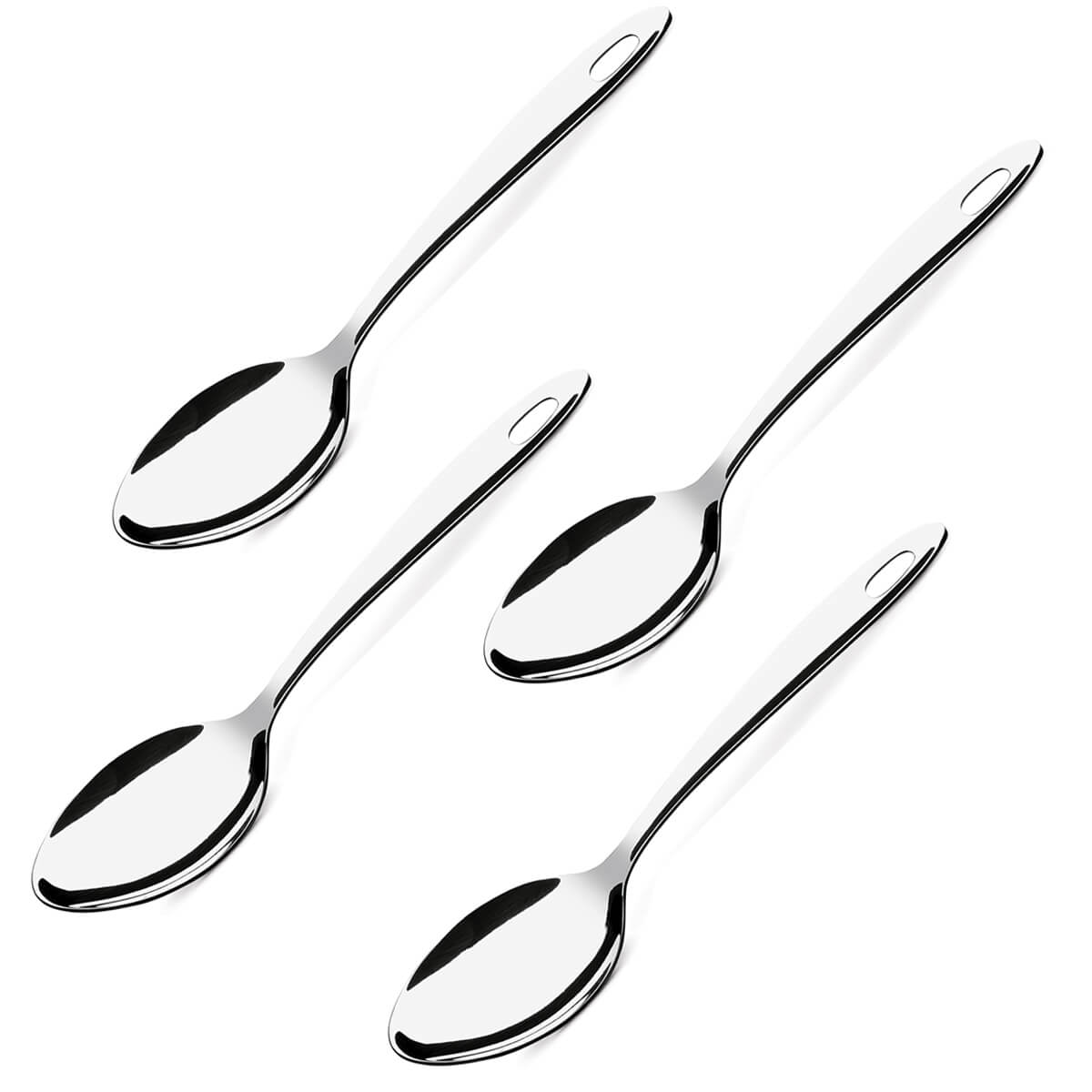 Kit 4 Colheres de Inox Para Arroz Servir Pegar Colher De Cozinha Brinox