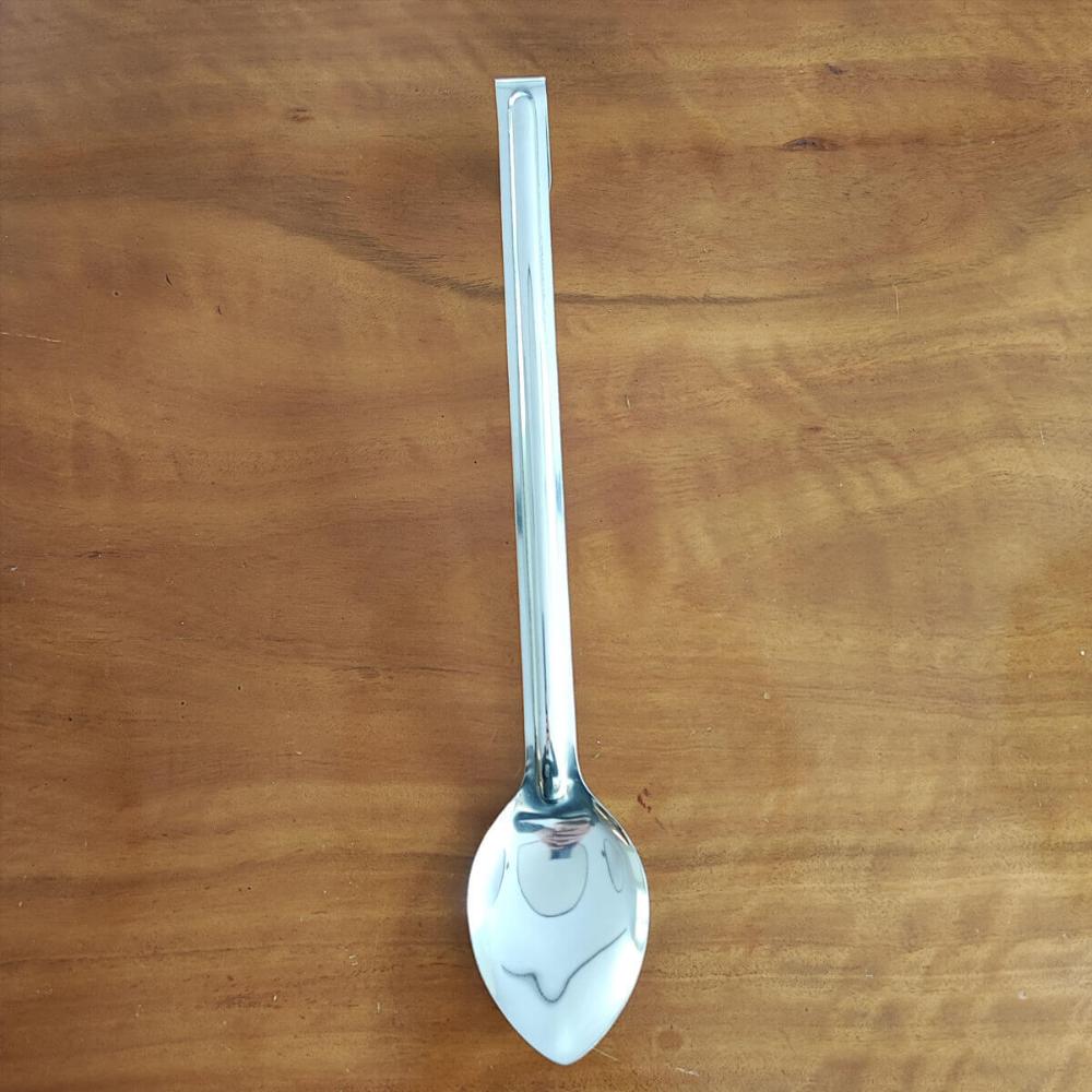Kit 6 Colher de Servir Arroz Cozinha Industrial Restaurante Grande Aço Inox