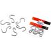 Kit 6 Ganchos Multiuso para Barra de Utensílios Aço Inox Brinox Top Pratic