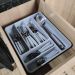Kit Faqueiro Aço Inox 32 Peças Itaparica e Organizador de Ta