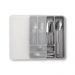 Kit Faqueiro Aço Inox 32 Peças Itaparica e Organizador de Ta