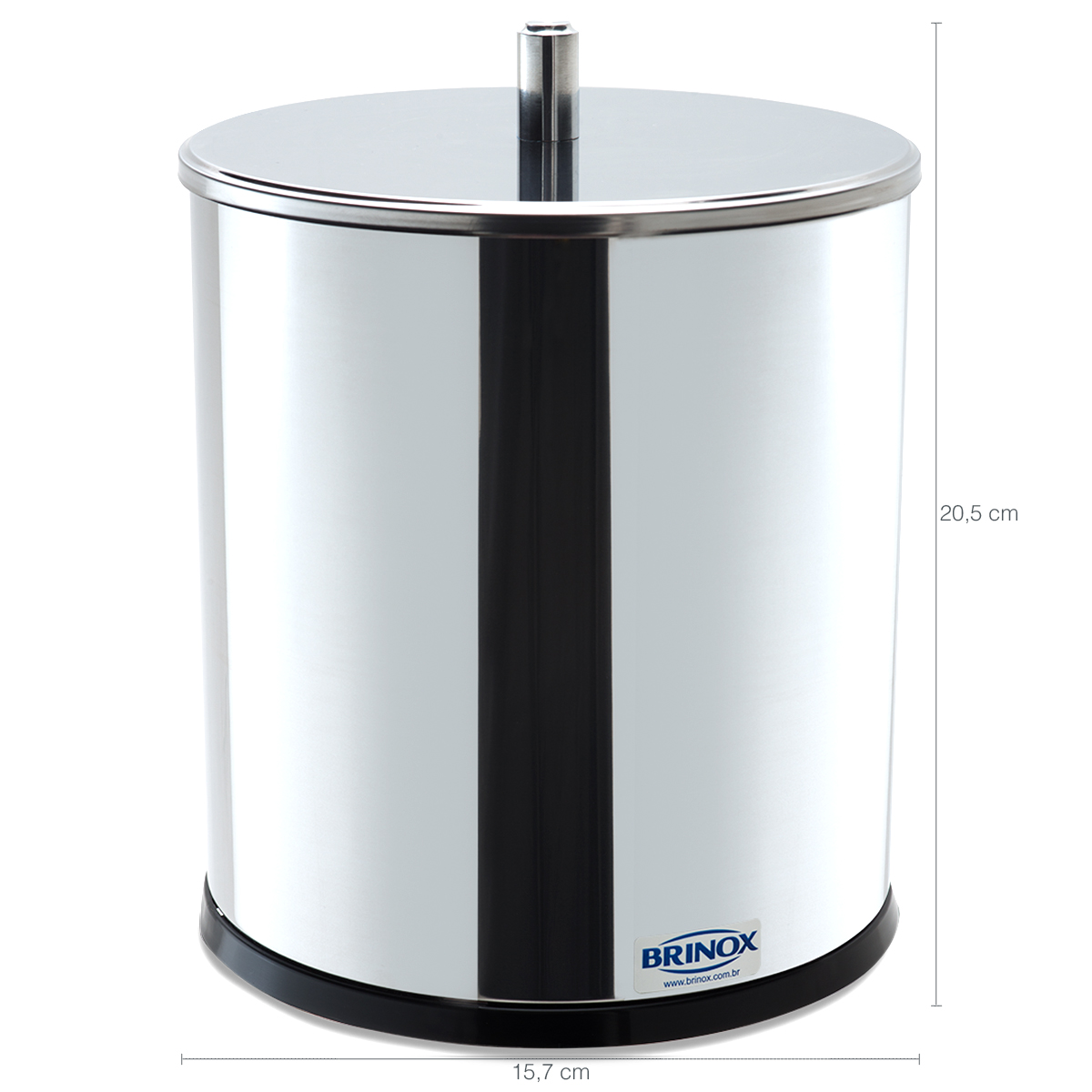 Lixeira Inox Com Tampa Brinox Lixeira Para Banheiro Cozinha
