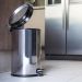 Lixeira Inox Pedal E Balde 5 Litros Lixeira Para Banheiro