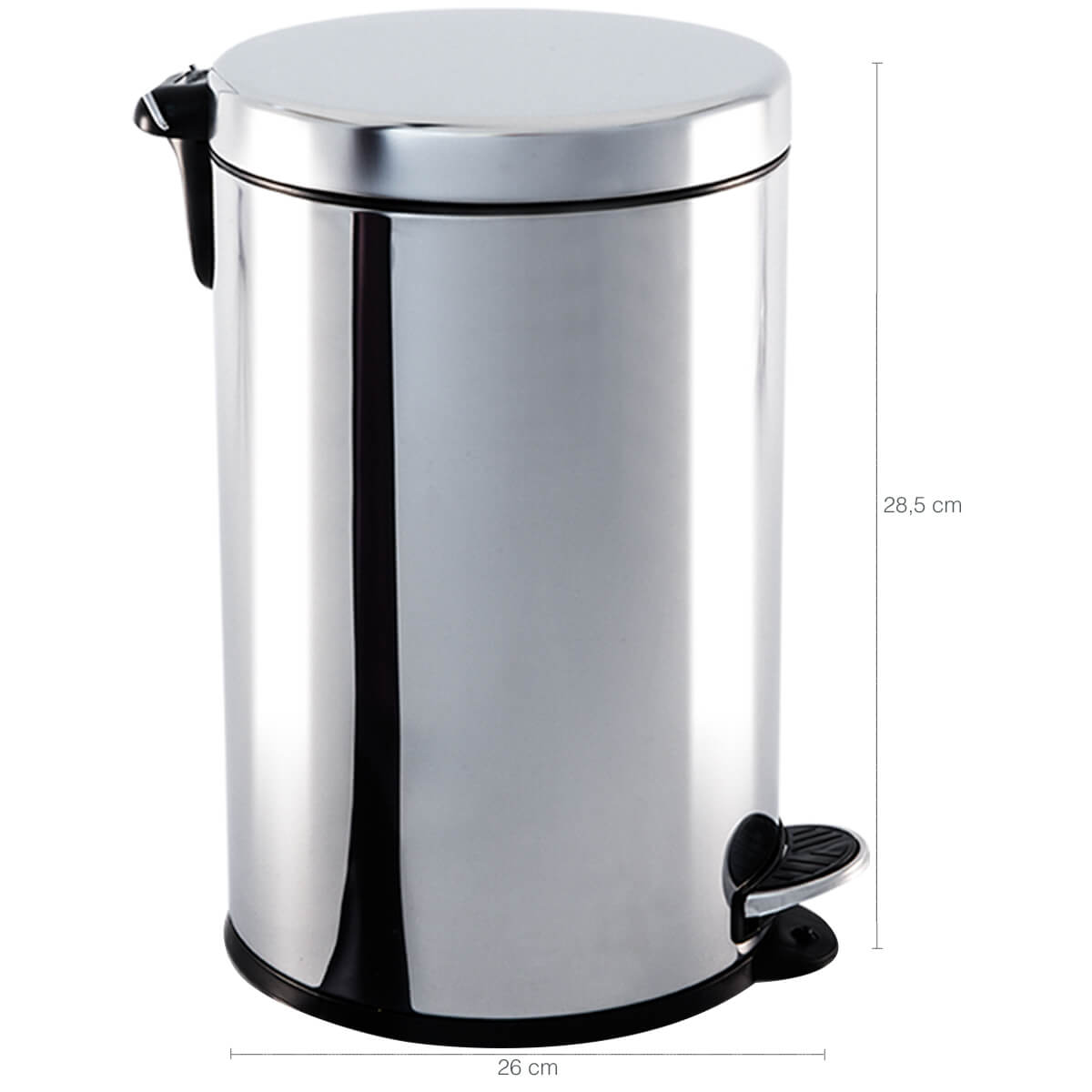 Lixeira Inox Pedal E Balde 5 Litros Lixeira Para Banheiro