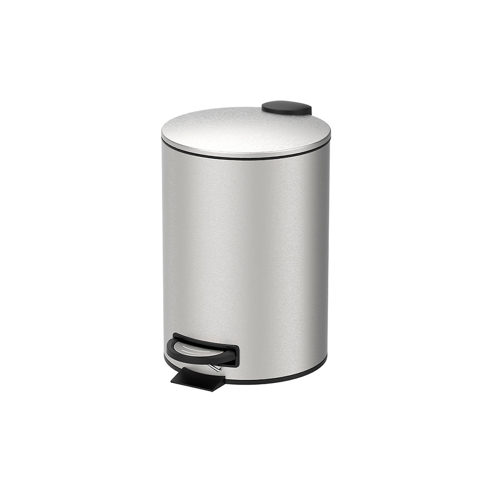 Lixeira com Pedal e Balde Spin Inox 12 L