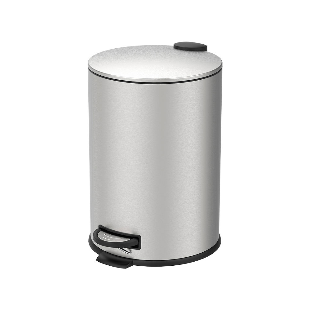 Lixeira com Pedal e Balde Spin Inox 20 L