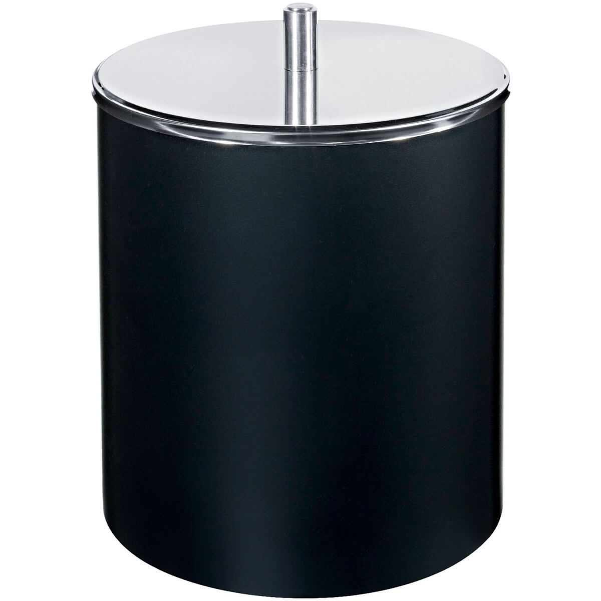 Lixeira com Tampa Inox 5,4 L Lixeira para Banheiro Cozinha Preta
