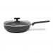 Panela Wok com Tampa Preserve 3,55 L Cinza