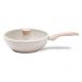 Panela Wok com Tampa Sirius Off White 28 cm
