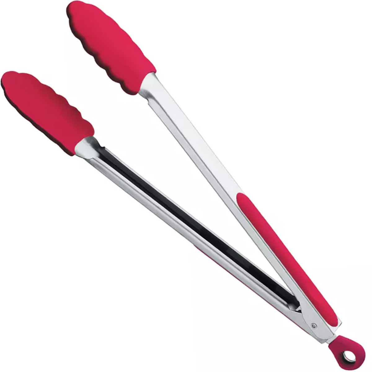 Pegador De Silicone Brinox Pinça para Churrasco Inox Pegador Vermelho
