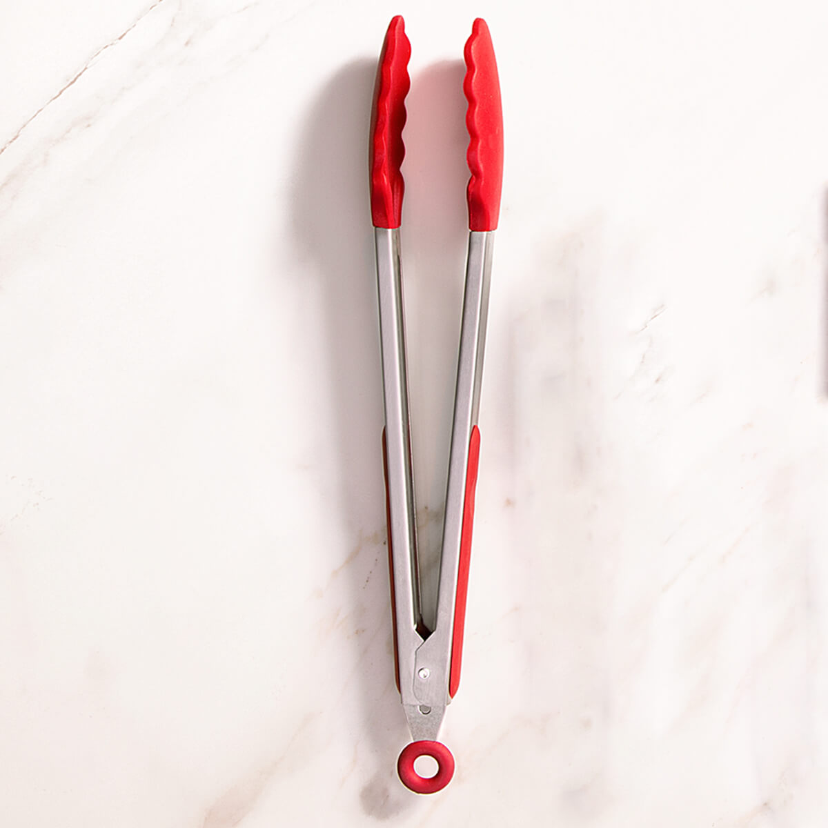 Pegador De Silicone Brinox Pinça para Churrasco Inox Pegador Vermelho