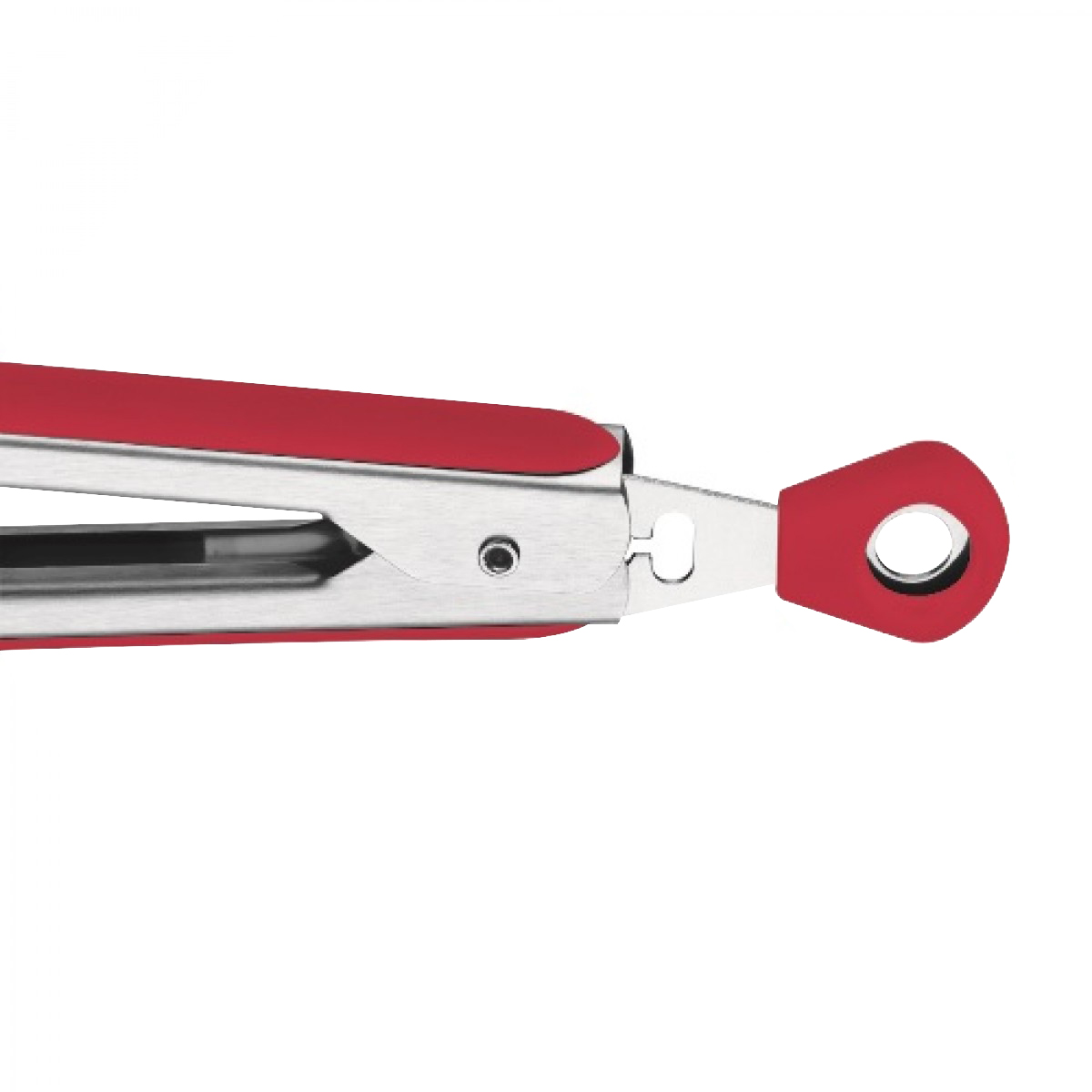 Pegador De Silicone Brinox Pinça para Churrasco Inox Pegador Vermelho