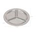 Petisqueira Com Três Divisões 21cm Inox Petiscos Rápidos
