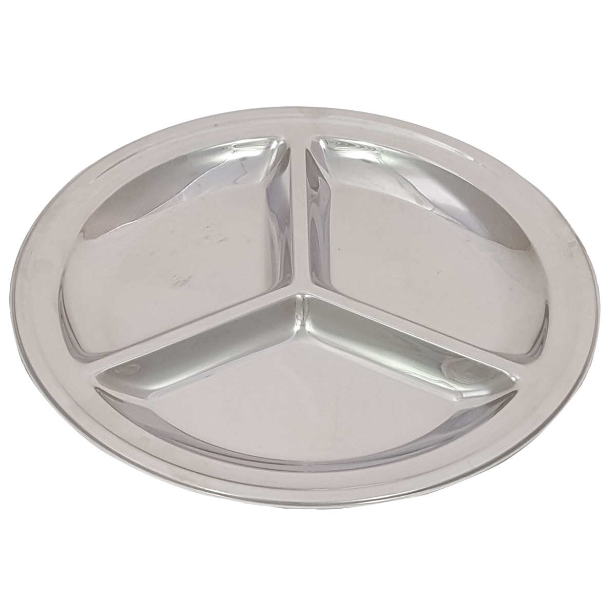 Petisqueira Com Três Divisões 21cm Inox Petiscos Rápidos