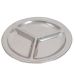 Petisqueira Com Três Divisões 21cm Inox Petiscos Rápidos