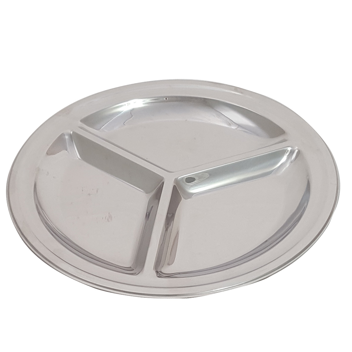 Petisqueira Com Três Divisões 21cm Inox Petiscos Rápidos