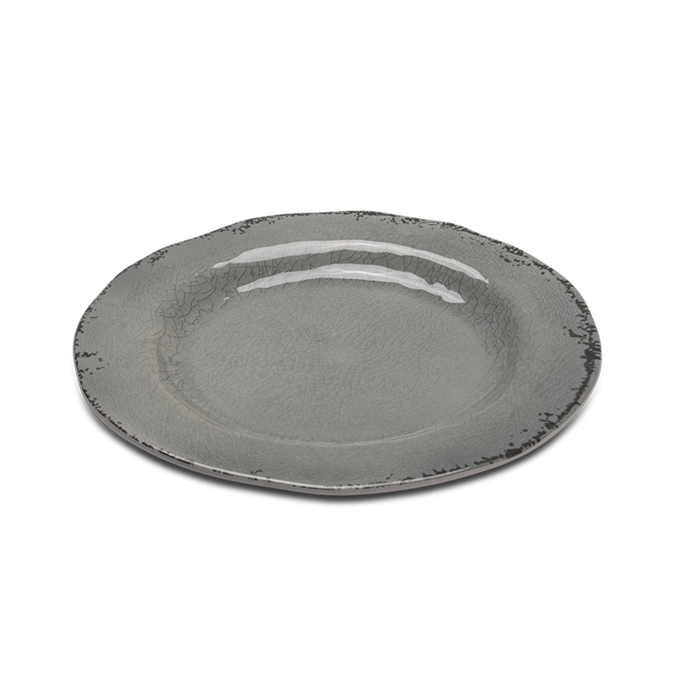Prato de Sobremesa Marselha Cinza 23 cm
