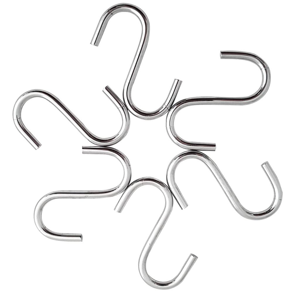 Suporte Barra 40cm Aço Inox E 12 Ganchos Em Aço Cromado