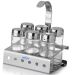 Suporte Porta Condimentos Temperos Inox Brinox 6 Galhetas