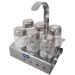 Suporte Porta Condimentos Temperos Inox Brinox 6 Galhetas