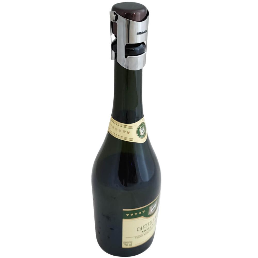 Tampa Para Espumante Inox Tampa Para Vedar Champagne Brinox