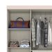 Guarda-Roupa Casal Malbec 4 Portas 2 Gavetas Cristal e Off White