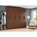 Guarda-Roupa Casal Toscano 8 Portas 4 Gavetas Castanho