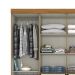 Guarda-Roupa Casal Toscano 8 Portas 4 Gavetas Nature e Off White