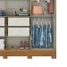 Guarda-Roupa Casal Toscano 8 Portas 4 Gavetas Nature e Off White