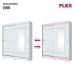 Guarda-Roupa Casal com Espelho Amsterdã Flex 2 Portas 2 Gavetas Branco e Rosa Chá