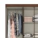 Guarda-Roupa Casal com Espelho Chale 5 Portas 2 Gavetas Castanho