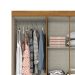 Guarda-Roupa Casal com Espelho Chale 5 Portas 2 Gavetas Nature e Off White