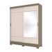 Guarda-Roupa Casal com Espelho Istambul 2 Portas Duna e Cristal