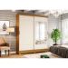 Guarda-Roupa Casal com Espelho Istambul 2 Portas Nature e Off White