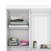 Guarda-Roupa Casal com Espelho Nápole Flex 4 Portas 3 Gavetas Branco e Rosa Chá