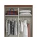 Guarda-Roupa Solteiro Fabuloso 4 Portas 2 Gavetas Castanho e Off White