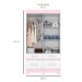 Guarda-Roupa Solteiro Marel Flex 2 Portas 4 Gavetas Branco e Rosa Chá
