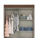 Guarda-Roupa Solteiro Marel Flex 2 Portas 4 Gavetas Carvalho e Off White