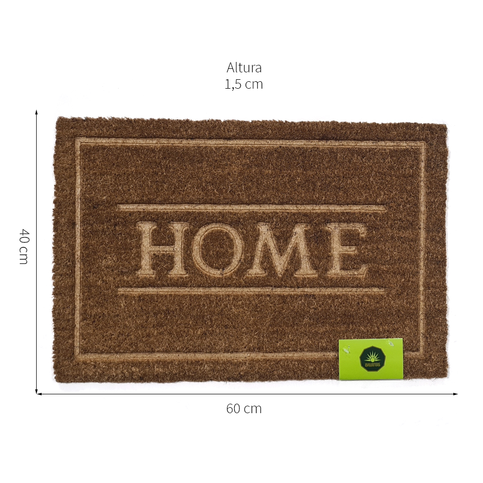 Capacho Home Borda Natural 40x60 cm