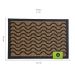 Capacho Ondas Natural e Preto 40x60 cm