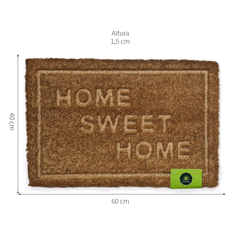 Capacho Sweet Home Natural 40x60 cm